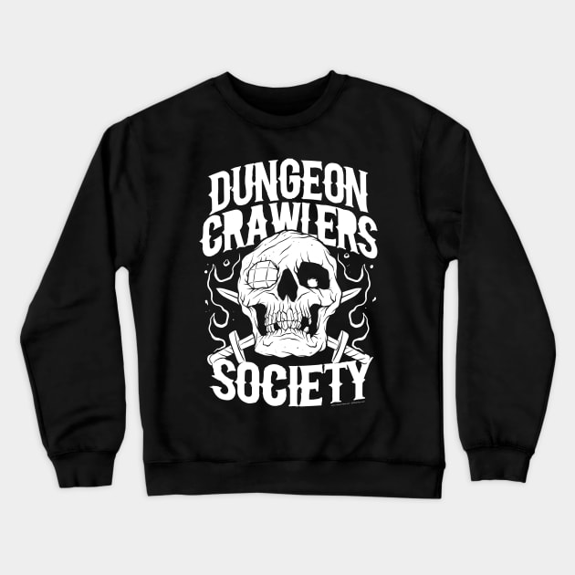 Dungeon Crawlers Society Crewneck Sweatshirt by d20Monkey